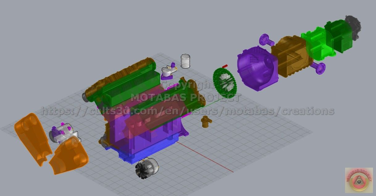 ___F40_EXPO_8.jpg STL file FERRARI F40 - GEARBOX・3D printable model to download, motabas