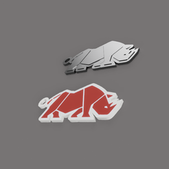 7281d16e-77a9-4c09-be56-cba984a298e3.png Fichier STL PORTE-CLÉS Suzuki Samurai Logo Rhino - Rino Rhinoceros・Modèle à télécharger et à imprimer en 3D