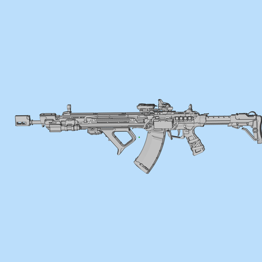 🎄 QBZ-191 automatic rifle fully modified Christmas tree digital