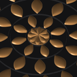 mandala-relief-panel-150mm-4-detail.png Lotus Mandala Relief Panel 150mm - Trivet and Wall Medallion