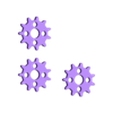 3 Gears for Heart.stl Heart with gears fidget keychain
