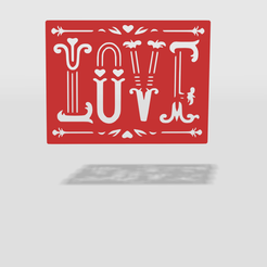 1.png STL file stencil love・3D printing template to download