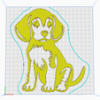 Captura2.png Beagle Welpe 2D Wandkunst