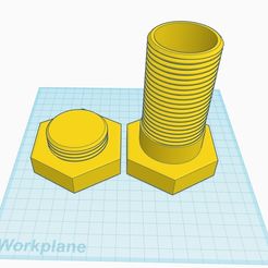 The_BIG_BOY_Secret_Container_Nut_and_Bolt.jpg Archivo STL Tuerca y perno de almacenamiento secreto BIG BOY・Diseño imprimible en 3D para descargar
