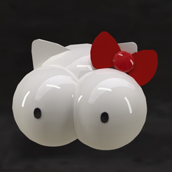 STL file Hello Kitty Earrings separate accessories 👋・3D printing model to  download・Cults