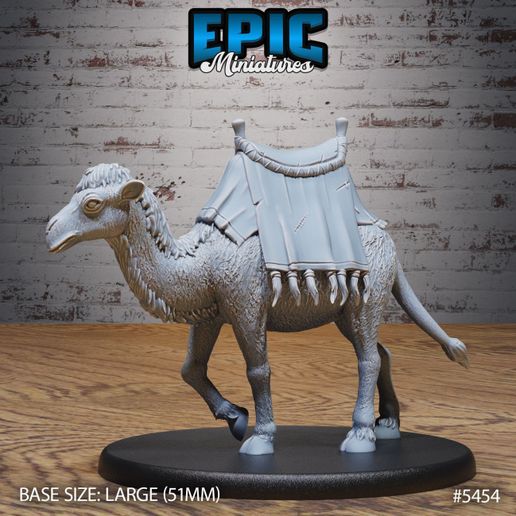 5454-Camel-Mount-Large-1.jpg Kamel Reittier ‧ DnD Miniatur ‧ Tabletop Miniaturen ‧ Gaming Monster ‧ 3D Modell ‧ RPG ‧ DnDminis ‧ STL FILE