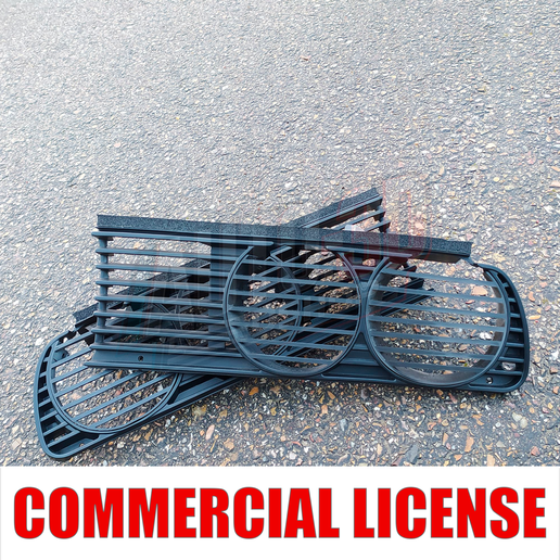 COMMERCIAL LICENSE HEADLIGHT STEADY GRILL FOR B M W E 30