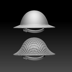 23423432.jpg STL file helmet BRODIE・3D printer design to download