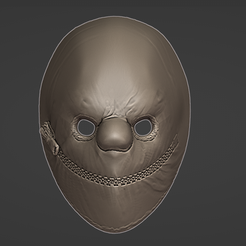 95bd28e3-2151-4677-bb39-2671a722d9ba.png Free 3D file PAY DAY 2 Zipper Mask・3D printing template to download