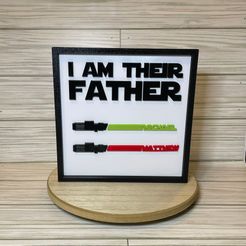 I-am-their-father-plaque.jpg I Am Their Father Plaque for Fathers Day, Dads, Customizable Kids Names, 1 to 4 kids available