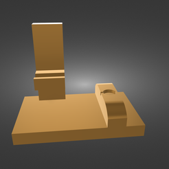 Phone-stand-коричневый-render-1.png STL file Phone stand・3D print design to download, Chemartyn