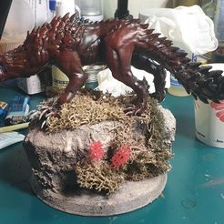 d0096ec6c83575373e3a21d129ff8fef_display_large.jpg Archivo STL gratuito Monster Hunter World-Odogaron posó・Objeto para descargar e imprimir en 3D