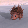 porcupine v1.png Бесплатный STL файл Cute Porcupine・Шаблон для 3D-печати для загрузки