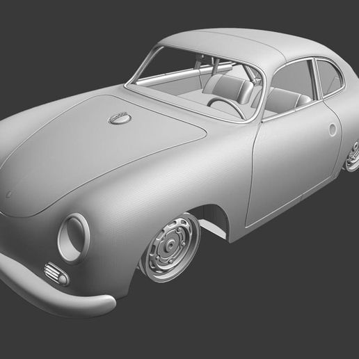 🖨️ 1/8 Porsche 356A 1956 for Tamiya TT01・ STL File for 3D