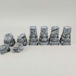 IMG_20171101_204633.jpg Free STL file 28mm Carved Stone Pillar・3D printable object to download