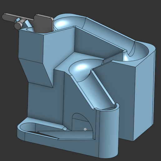 simple tabletop marble run