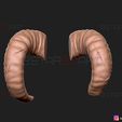 14.jpg Goat Horns - Satan Horns 3D print model
