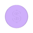 dollar_coin_final.stl Ultimate Wealth Set: Gold Bar (999.9) + Decision Coin (2-in-1 Bundle)