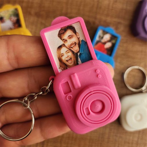 Polaroid picture keychain on sale