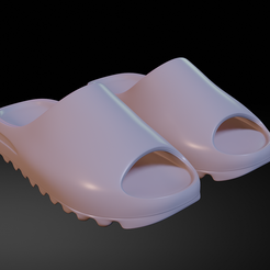 1.png 3D-Datei Yezzy Pantoffeln・Vorlage für 3D-Druck zum herunterladen, pakoboris
