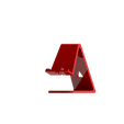 rojo iso frente.png STL-Datei Handy-Ständer / Telefonständer・Modell für 3D-Drucker zum Herunterladen