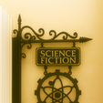 ScienceFiction2.png Science Fiction Bookshelf Separator - Atomic Sign