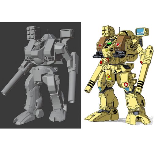 🔨 Robotech RPG Tactics Destroid Excalibur Tomahawk Macross