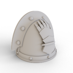 MK3-Shoulder-Pad-Iron-Hands-1.png Archivo STL Hombrera para armadura de potencia MKIII (Manos de hierro)・Plan de impresora 3D para descargar