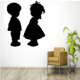 ninos-(2).png kids silhouette - children silhouette