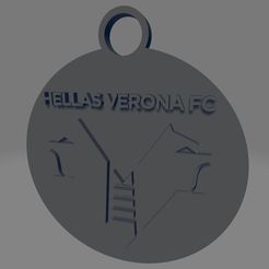 Hellas-Verona-FC.jpg STL file Hellas Verona FC Keychain・3D printable model to download