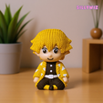 Akn.png Zenitsu Agatsuma from Demon Slayer Knitted - Crochet