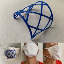 CDB2E00F-6D17-44A2-9F3B-5B29C2CF9694.JPG Archivo STL gratis La rejilla respira mejor para las máscaras・Objeto para impresora 3D para descargar