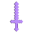 Espada Minecraf.STL Minecraft Sword Pico Pico Pechera Shovel for figure of 5 cm