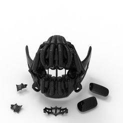 untitled.274.jpg Free STL file MASK BANE BATMAN・3D printer design to download