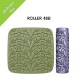 etsy-view48B.jpg Textur Mini Walzen für Ton, Rankenmuster, botanisch, Blatt, Natur inspiriert, Dateien für 3D-Druck, Set #48