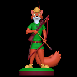 1.png Download STL file Robin Hood - Robin Hood 1973 • 3D printer design, SillyToys