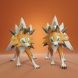 lycanroc-dusk-render.jpg Pokemon - Rockruff and Lycanroc all forms