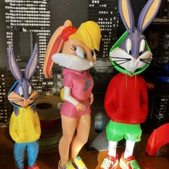 Bugs bunny urban vibes Fan art (multiparts/3mf)
