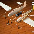render-mooney.jpg Free 3D file Touristic plane・Template to download and 3D print