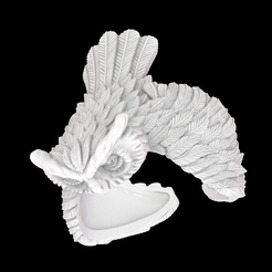 Screenshot-2023-10-03-210834.png STL file Owl Ring・3D printing design to download