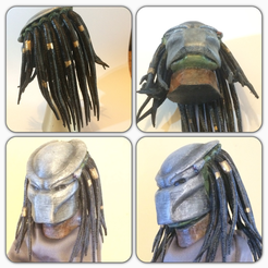 Capture d’écran 2016-12-12 à 14.08.08.png STL-Datei Predator Bust With Hair (35mb) kostenlos・3D-Druckvorlage zum Herunterladen