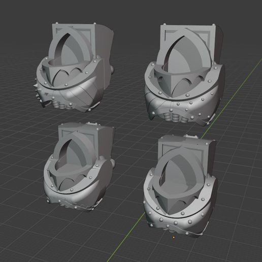Iron Warriors Legion Terminator Torsos 3D model