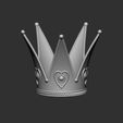 BPR_Composite.jpg Inspirado na Alice no País das Maravilhas - Modelo para impressão 3D da Coroa da Rainha Vermelha