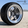 rays-volk-21c-v545.png Rays Volk Racing 21C rims with Advan yokohama tires for diecast and scale vodels