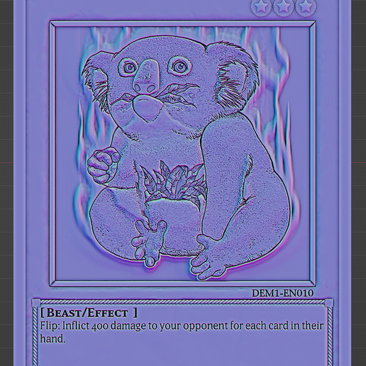 Des Koala - yu-gi-oh!Free STL File for 3D printingCults