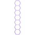 Cortante Hexagonal 3cm.stl Hexagonal Cutting Rule Hexagon Cutting Rule