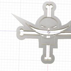 Free STL file Jolly Roger Franky from One Piece pirate flag