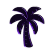 bakeshape-com-palm-tree-embosser.stl Palm Tree Cookie Cutter & Embosser STL File - 3D Printable Tropical Design