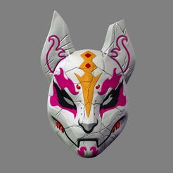 Fortnite_drift_mask_001.jpg Fichier 3D Masque de dérive Fortnite Special 3D Print Model Cosplay STL File・Objet imprimable en 3D à télécharger