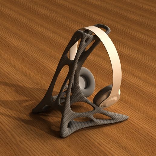 HR_Model2_CF_1.jpg Headphone Stand Organic - Model 2 - structured surface version